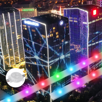 Direktmarketing 30mm Wasserdicht IP67 Adressierbares RGB Aluminiumprofil Permanente Outdoor-Weihnachtsbeleuchtung