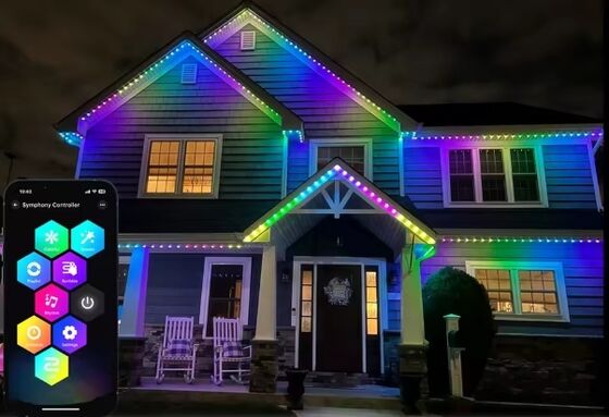 RGB Punkt LED Pixel Licht Schienenbeleuchtung Außen DACH Beleuchtung Dekoration