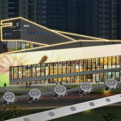 Außenfassade IP67 wasserdicht 30mm Linearlicht Flexible Gebäudebeleuchtung LED-Punktlichtquelle