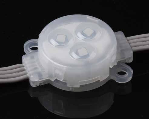 Fabrikpreis Außenlicht mit RGB-Led-Punktlicht Vollfarbe 30mm DC12V IP67 Wasserdichtes LED-Pixelleuchten