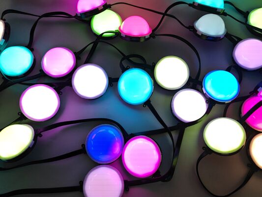 Waterproof 80mm LED Point Light | IP67, RGBY Colors, PC Housing for Outdoor Building Lighting
