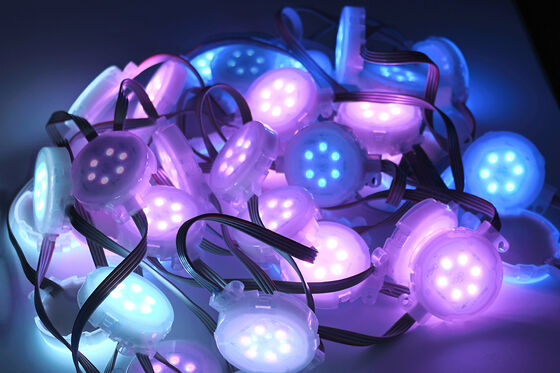 50mm RGB Vollfarbe IP67 wasserdicht LED-Punktlicht Langlebiges PC-Haus Atmosphäre Beleuchtung Für DJ Bühnen-Show Und Bühnendekoration