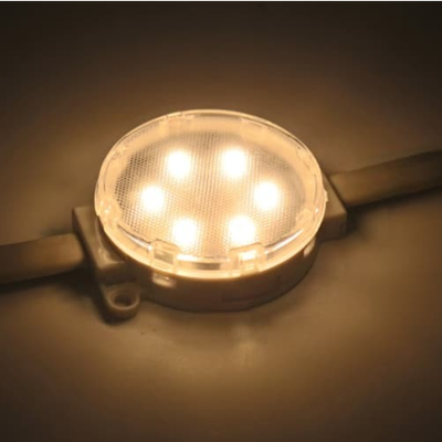DC24V 50mm SMD3535 LED-Punktlicht 6LEDs IP67 Wasserdicht DMX512 adressierbare Pixel für Matrix-Bildschirm im Freien