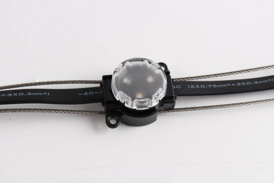 Solar Powered RGBW LED Point Light IP67 Waterproof 30mm DC12V for Outdoor Building Landscape Lighting