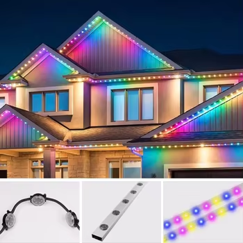AC48V RGB LED Pixel-Leuchte Dauerhafte Feiertagsbeleuchtung 50mm IP67 Punktlampe mit Aluminiumprofil