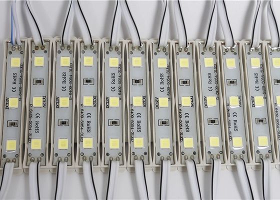 5054 wasserdichtes IP65 LED Anzeigen-Zeichen der LED-Modul-hohes Helligkeits-12V 3led für Leuchtkasten
