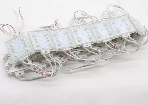 Quadrat 12V führte Modul für die Werbung weißen geführten Hintergrundbeleuchtungs-Moduls des Kasten-4leds 1w des im Freien