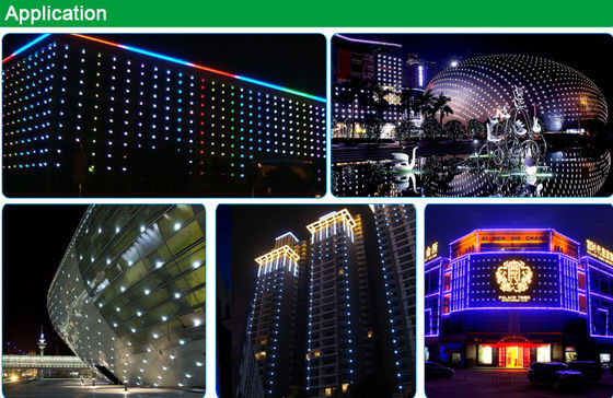 OEM RGB Adressierbares Licht UCS2904 Kanalprofil 24V 50MM IP67 Weihnachten Feiertag Festival Outdoor LED Pixel Punktlicht